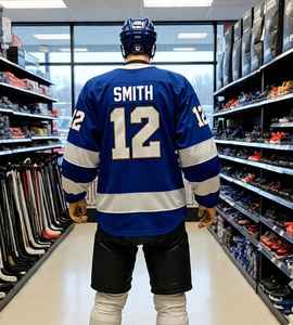 Venta al por mayor directo de fábrica equipo deportes en blanco 100% poliéster transpirable secado rápido camisetas de hockey sobre hielo para adultos 2025 - Product Image 5