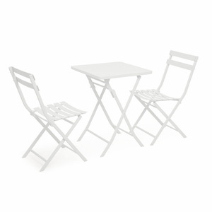 Muebles de Exterior para Cafetería, Juego de Mesa y Sillas de Metal para Patio, Terraza, Balcón, Cafetería, Salón de Té - Product Image 5