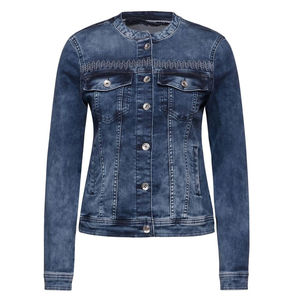 Chaqueta Vaquera Regular Personalizada de Alta Calidad para Mujer, Transpirable, de Secado Rápido, Estampada, Estilo Urbano, Mangas Regulares, Venta al por Mayor, OEM, Informal - Product Image 6