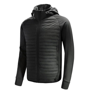 Chaqueta Softshell para hombre, transpirable, ecológica, impermeable, a prueba de viento, para deportes al aire libre, informal, con capucha, abrigo grueso, patrón OEM - Product Image 1