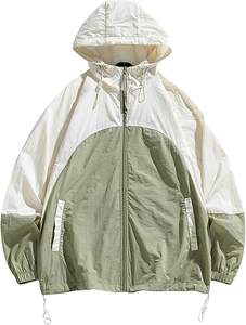 Waterproof Lightweight Hooded Sports Windbreaker <b>Jacket</b> for <b>Men</b> Breathable Outdoor Raincoat for <b>Travelling</b> Autumn Plus Size - Product Image 5