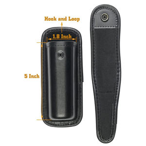 Porte-épices en cuir, porte-clés, sécurité personnelle, pochette pour spray de défense personnelle avec fermeture à bouton-pression - Product Image 5