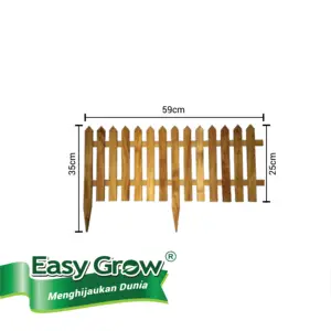 Wood Garden Fence for Home Privacy Garden Buildings White Natural Color Classic Design Fence Panels for climbing plants