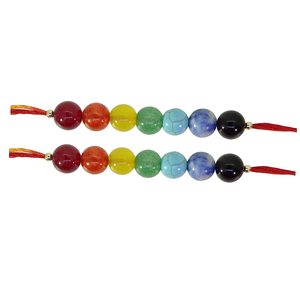 NOVAMART Fine Arihant <b>Gems</b> and Jewels 7 Chakra Energetic Healing <b>Stone</b> Rakhi Crystal <b>Bracelets</b> & Bangles for Brothers Wholesale - Product Image 4