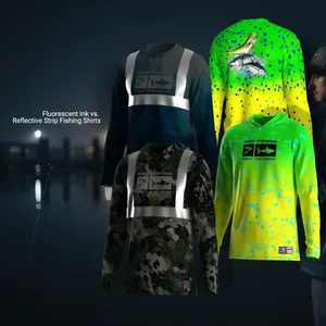 Tissu polyester pour hommes à encre fluorescente - Impression en relief et respirant, vente en gros OEM personnalisée - Product Image 1