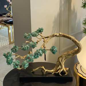 Sculpture de cheval antique en or plaqué brillant, faite à la main, sur base en aluminium, pièce maîtresse de table, décoration d'intérieur sur mesure - Product Image 5