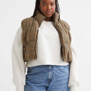 Chaleco de lona tejido informal para mujer, sin mangas, con cremallera, resistente al viento, para otoño e invierno - Product Image 3