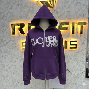 Sudadera con Capucha y Cremallera de Diseño Único, Impresión de Alta Calidad, Fabricada en Fábrica, Precio Económico, Sudaderas para Hombre - Product Image 1