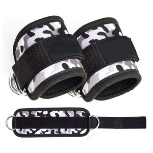 Sangle de cheville premium avec anneau en D pour machine à câbles de musculation, nouvelle sangle de cheville en néoprène et nylon de haute qualité pour exercices de gym - Product Image 3