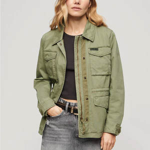 Chaqueta Cargo para Mujer, Nueva, Moderna, de Color Sólido, Transpirable, de Manga Larga, Último Diseño - Product Image 1