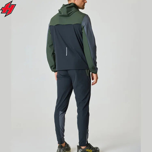Unisex Streetwear Fashion <b>Polyester</b> Tracksuit Zip Jacket Pants <b>Jogger</b> Windbreaker Sets Breathable Lightweight Hooded 2 Piece - Product Image 2