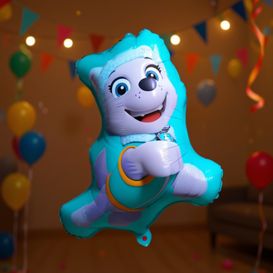 Ballon en aluminium Pat' Patrouille Everest 60x75cm, décoration de fête, lot de 2 - Product Image 3