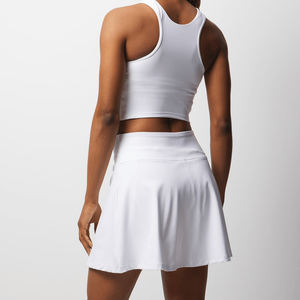 Jupes de sport pour femmes avec logo personnalisé, taille haute, élastiques, séchage rapide, mini plissées, pour le golf, le tennis, entraînement athlétique, jupe pour femmes - Product Image 4