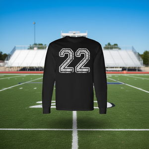 T-shirt à manches longues pour le 22e anniversaire et les sports scolaires, maillot d'équipe, uniformes, numéro promotionnel personnalisé 22, t-shirt - Product Image 3