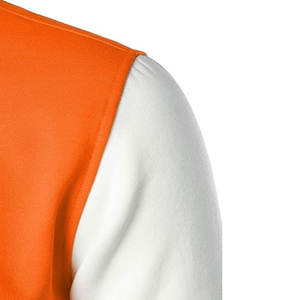 Blouson universitaire unisexe personnalisé de haute qualité avec logo, en toile et laine respirante, design vintage, col montant, logo frontal, hiver 2026 - Product Image 4