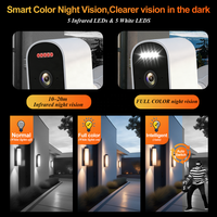 Cámara de Seguridad Solar TUYA, Cámara Inalámbrica para Exteriores con Batería, 3MP HD IP66, Impermeable, Cámara de Seguridad para el Hogar