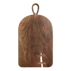 Ensemble de 3 planches à découper carrées pratiques en bois d'acacia et de mangue avec poignée - Product Image 3