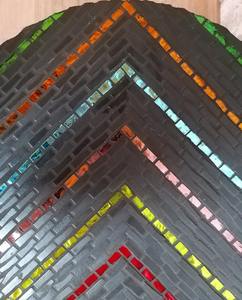 Dazzling <b>Mosaic</b> Side Table: Iridescent <b>Art</b> - Blue Coffee Table - Side Table - Livingroom Decor - Gift - Product Image 4