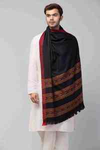 <b>Men</b> Traditional Winter Wool <b>Shawl</b> Soft Warm Solid Breathable Office Formal Wrap - Product Image 4