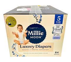Pañales de lujo Millie Moon para bebés, tela no tejida, protección contra fugas, absorción de superficie seca, el mejor precio barato - Product Image 3