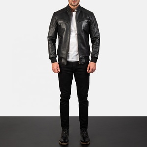 Dernière veste de motard en cuir pour homme Veste en cuir de mouton originale personnalisée Veste en cuir de motard Veste pour homme - Product Image 6