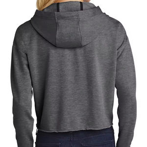 Sweat-shirt décontracté uni de style actuel à vendre, meilleure édition, matière à séchage rapide, sweat-shirt à capuche pour femme en faible MOQ - Product Image 2