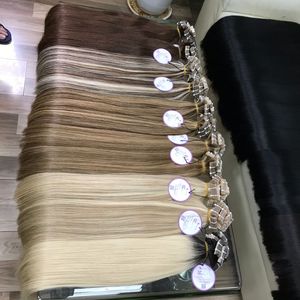 Extensiones de cabello humano, cinta en cabello liso, 100% Remy, cutícula, cabello alineación, el mejor precio - Product Image 1