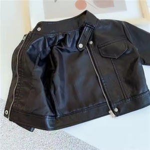 Veste personnalisée unisexe anti-rides pour enfants Vêtements d'extérieur décontractés pour enfants Vente en gros Personnalisé Automne Haute Qualité Noir Respirant - Product Image 3