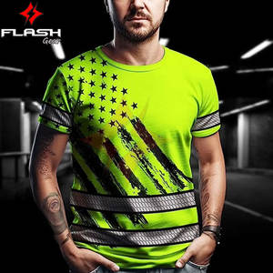 Nueva Camiseta de Verano para Hombre con Estampado por Sublimación, Diseño de Excavadora, Impresión Digital 3D HD, Camiseta de Seguridad Personalizada de Alta Visibilidad ANSI - Product Image 5