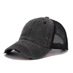 Gorra de béisbol deportiva de gamuza de 5 paneles con logotipo bordado personalizado Gorra de béisbol de algodón de dos tonos - Product Image 1