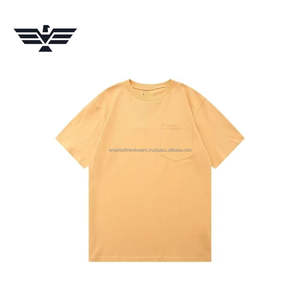 Camiseta de Manga Corta para Hombre, Color Sólido Personalizado |   Camiseta de Cuello Redondo de Algodón Premium |   Camiseta Personalizada con Bolsillo Delantero, Antiencogimiento, 200g - Product Image 1