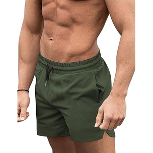 Customized Logo Men Summer Solid Color Beachwear Wholesale Trunk Men Swim Shorts - Product Image 3