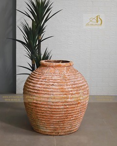 Orange OC002H65OR Art-maison Céramique Haute Qualité Moderne Argile Écologique Durable Extérieur Maison Jardin Pot De Fleur - Product Image 1