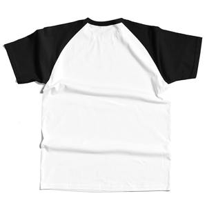 Gran oferta de camiseta raglán para hombre 100% algodón de alta calidad 300 Gsm cuello grueso pesado de gran tamaño bordado personalizado sólido High Street - Product Image 2