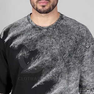 T-shirt ample délavé 2026 pour homme – Coton épais uni, coupe oversize, idéal au quotidien - Product Image 5