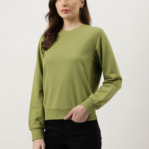 Sudaderas estampadas Terry Casual Street Wear para mujer Diseño liso personalizado de alta calidad Poliéster/algodón para la venta. - Product Image 1