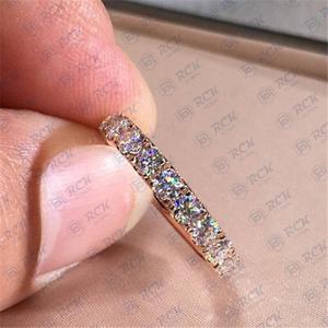 4.50 CTW coupe ronde Moissanite éternité bande anniversaire et anniversaire cadeau bague pour femmes diamant bijoux pour amour bague de mariage - Product Image 1