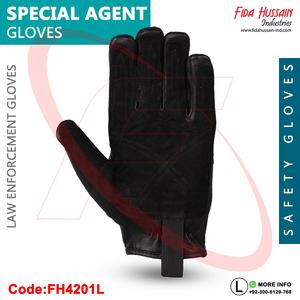 Gants tactiques de rappel d'agent spécial de haute qualité, protection contre les chocs, adhérence améliorée, couleurs personnalisables, logo - Cuir de vachette - Product Image 2