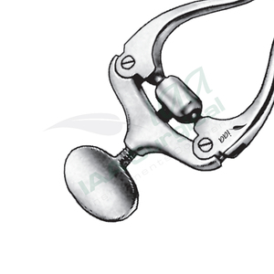 Retractor autoajustable Jansen 3x3 con puntas afiladas y ciegas, tornillo de ajuste manual, acero alemán de alta calidad, para cirugía general - Product Image 2