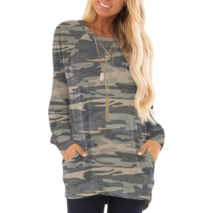 Camiseta de Manga Larga Estampada para Mujer, Tejido Transpirable y Suave, Estilo Casual, Moderno y a la Moda, Colores y Tejidos Personalizables - Product Image 4