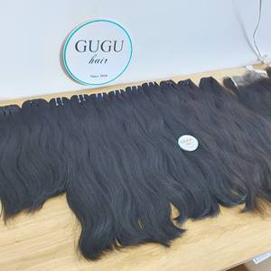 Máquina de extensiones de cabello Remy vietnamita virgen 100%, doble trama, Color personalizable, onda profunda recta y suelta para mujeres - Product Image 1