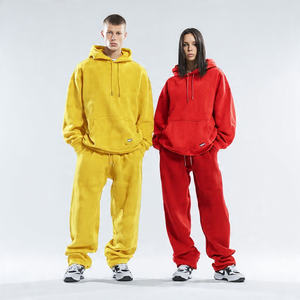 Conjunto Deportivo Personalizado por Sublimación, Sudadera con Capucha, Pantalones Deportivos Estampados Extra Grandes, Conjuntos Deportivos para Hombre, Invierno, Holgados, Estilo Urbano, Sólidos - Product Image 2