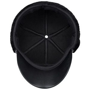 Bomber chapeaux hiver hommes chaud russe Ushanka chapeau avec rabat d'oreille en cuir Pu fourrure trappeur casquette oreillette - Product Image 3