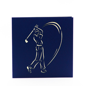 CARTE DE GOLF DE SPORT ARTISANAT POUR JOUEUR DE GOLF CARTE DE VOEUX EN PAPIER - Product Image 4