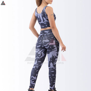 Conjunto de Yoga para Mujer, Talla Grande, Color Sólido, Logotipo Personalizado, Traje Deportivo de 2 Piezas, Ligero y Transpirable - Product Image 2