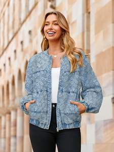 Veste en jean de qualité supérieure, décontractée, pour femmes, vêtement d'extérieur d'automne, veste en jean pour femmes - Product Image 3