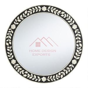Miroir mural en incrustation d'os sculpté à la main, dernier design, décoration classique pour la maison, miroirs muraux - Product Image 5
