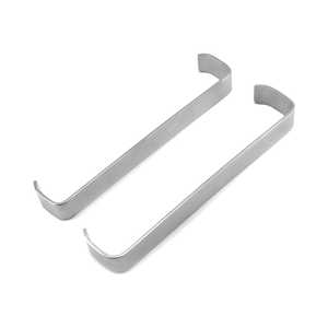 Par de Retractores de Mejillas Farabeuf, Material de Acero Duradero, Manuales, Plateados, Certificación CE, Agarre Acolchado de Lujo - Product Image 2