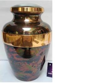 Nouveau Style d'urnes de crémation en laiton fini Antique, nouvelles urnes de crémation faites à la main, souvenir pour fournitures commémoratives, nouvelles urnes de Style - Product Image 3