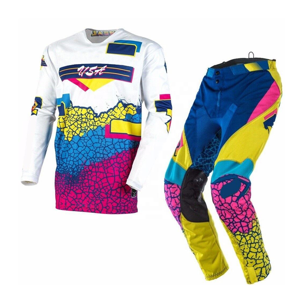 Personalizado Motocross Engrenagem 360 MX Jersey Pant BMX MTB DH Motocross downhill Corrida Sujeira Ternos Da Bicicleta